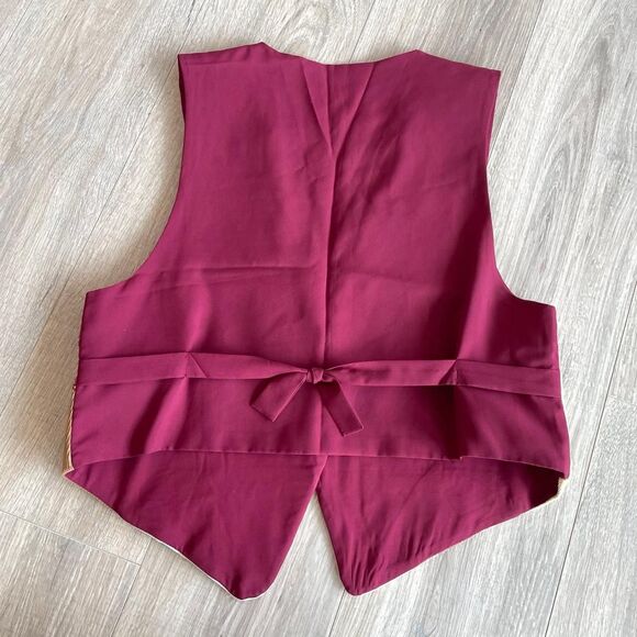 Vintage One of A Kind Multicolored Boho Patchwork Vest Granny Festival Indie - Picture 4 of 9